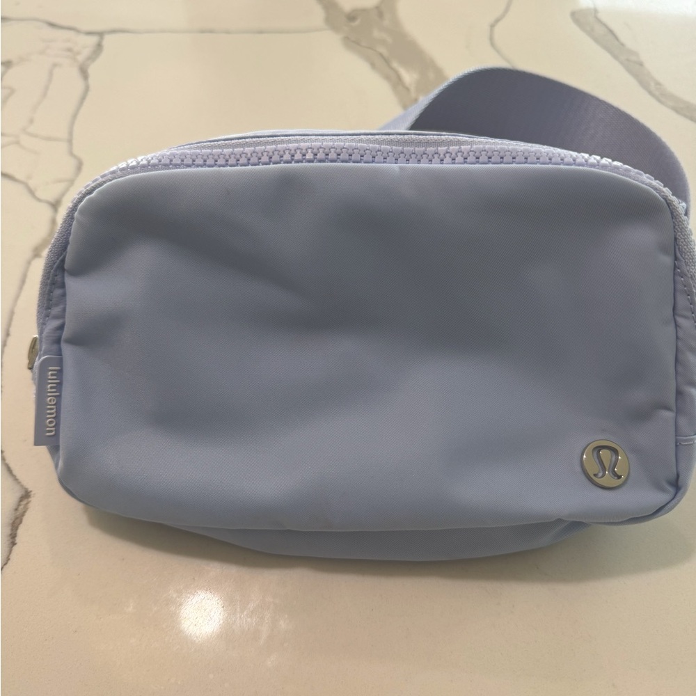 Lululemon belt bag in pastel blue
